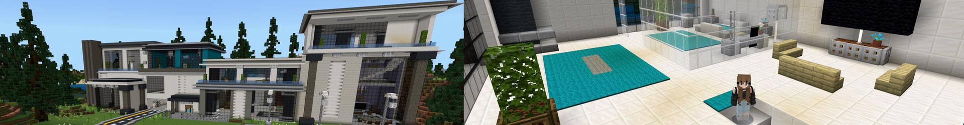 Panorama of the Minecraft Bedrock Marketplace product MANSION created by ChewMingo.
