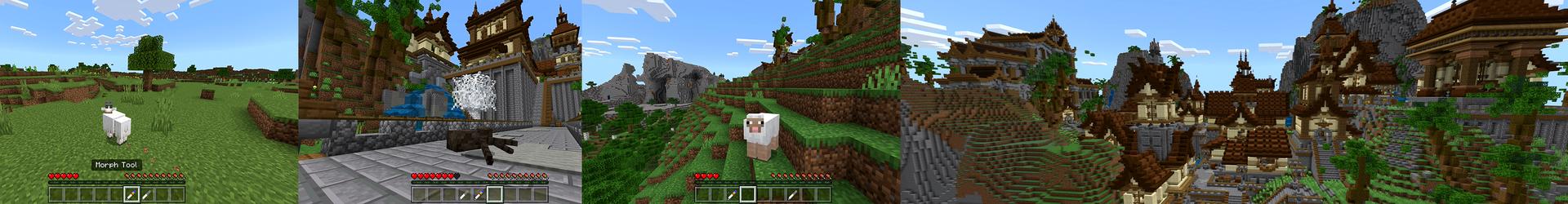 Panorama of the Minecraft Bedrock Marketplace product MORPH into MOBS created by ChewMingo.