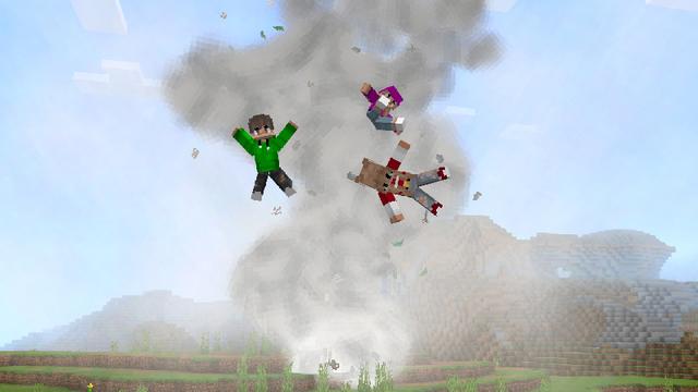 Screenshot of the Minecraft Bedrock Marketplace product Natural Disasters Add-On created by ChewMingo.