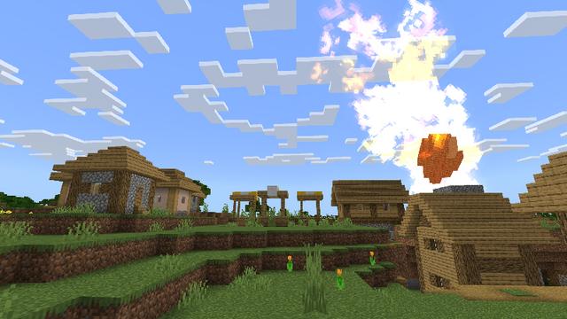 Screenshot of the Minecraft Bedrock Marketplace product Natural Disasters Add-On created by ChewMingo.