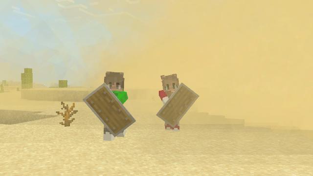 Screenshot of the Minecraft Bedrock Marketplace product Natural Disasters Add-On created by ChewMingo.