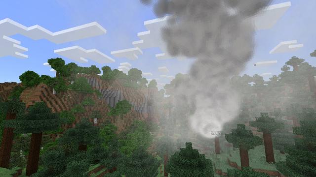 Screenshot of the Minecraft Bedrock Marketplace product Natural Disasters Add-On created by ChewMingo.