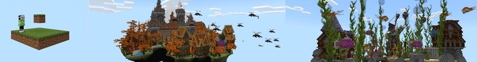 Panorama of the Minecraft Bedrock Marketplace product One Block Hardcore created by ChewMingo.