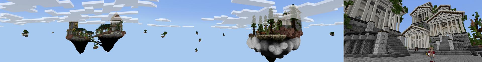 Panorama of the Minecraft Bedrock Marketplace product One Block+ created by ChewMingo.