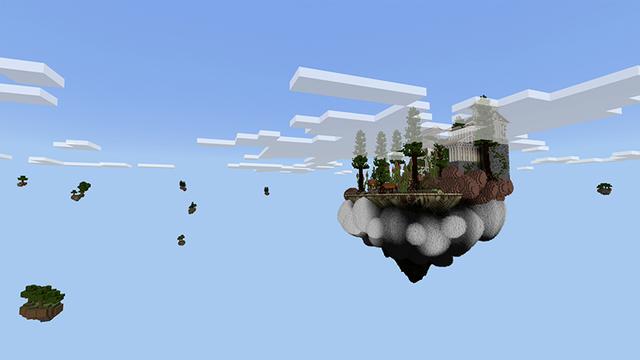Screenshot of the Minecraft Bedrock Marketplace product One Block+ created by ChewMingo.