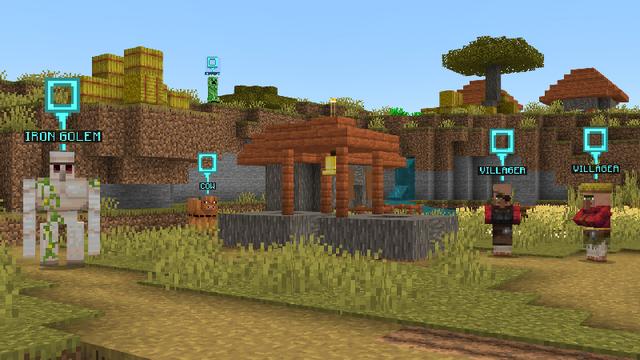 Screenshot of the Minecraft Bedrock Marketplace product PING Add-On created by ChewMingo.