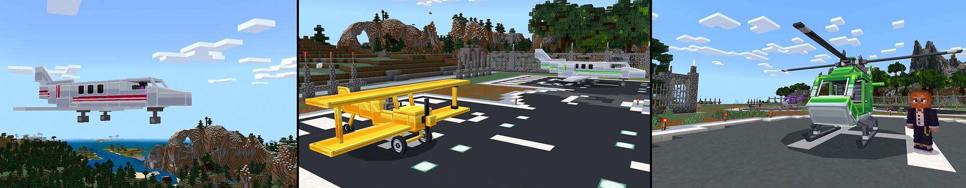 Panorama of the Minecraft Bedrock Marketplace product PLANES+ created by ChewMingo.