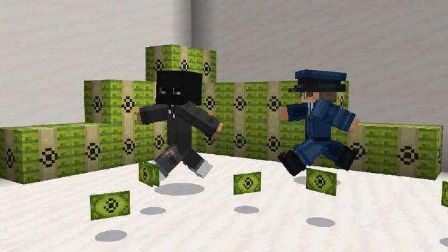 Screenshot of the Minecraft Bedrock Marketplace product Police Add-On created by ChewMingo.
