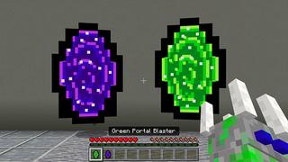 Screenshot of the Minecraft Bedrock Marketplace product Portal Blasters created by ChewMingo.