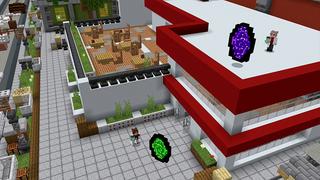 Screenshot of the Minecraft Bedrock Marketplace product Portal Blasters created by ChewMingo.