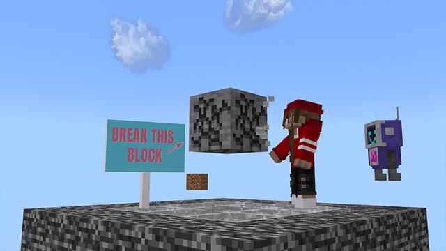 Screenshot of the Minecraft Bedrock Marketplace product REALISM ONE BLOCK created by ChewMingo.