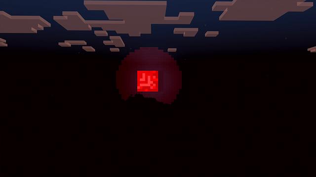 Screenshot of the Minecraft Bedrock Marketplace product RED MOON+ created by ChewMingo.
