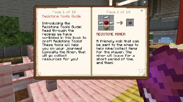 Screenshot of the Minecraft Bedrock Marketplace product Redstone Tools created by ChewMingo.