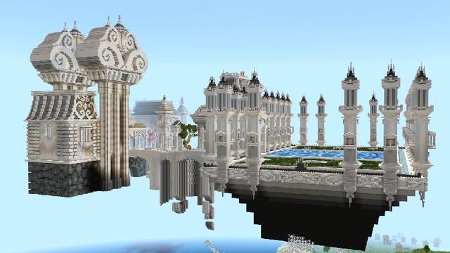 Screenshot of the Minecraft Bedrock Marketplace product SKY CASTLE created by ChewMingo.
