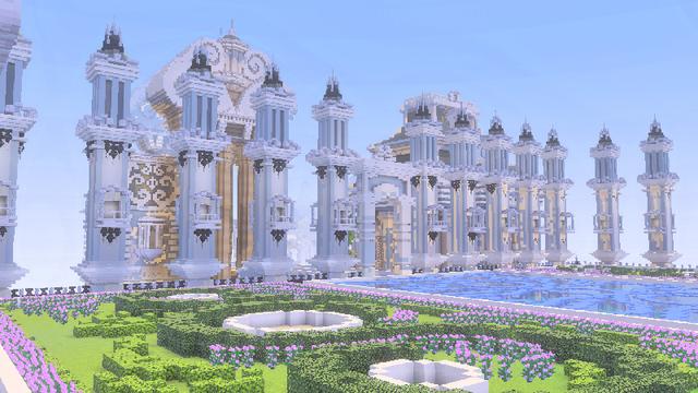 Screenshot of the Minecraft Bedrock Marketplace product SKY CASTLE created by ChewMingo.
