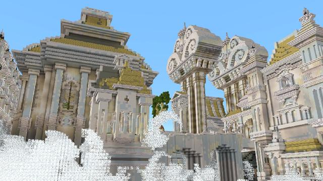 Screenshot of the Minecraft Bedrock Marketplace product SKY CASTLE created by ChewMingo.