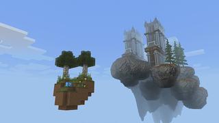 Screenshot of the Minecraft Bedrock Marketplace product Skyblock Lucky Blocks created by ChewMingo.