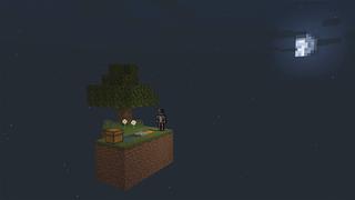 Screenshot of the Minecraft Bedrock Marketplace product Skyblock Spooky created by ChewMingo.