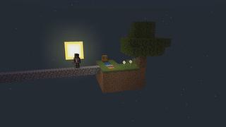 Screenshot of the Minecraft Bedrock Marketplace product Skyblock Spooky created by ChewMingo.