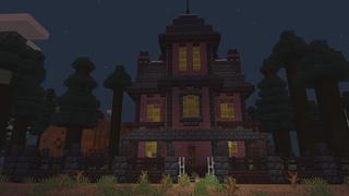 Screenshot of the Minecraft Bedrock Marketplace product Skyblock Spooky created by ChewMingo.