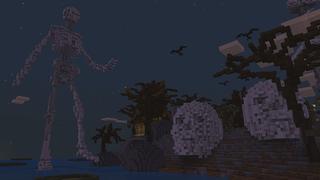 Screenshot of the Minecraft Bedrock Marketplace product Skyblock Spooky created by ChewMingo.