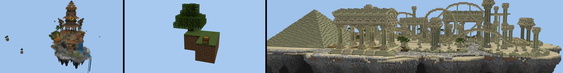 Panorama of the Minecraft Bedrock Marketplace product Skyblock created by ChewMingo.