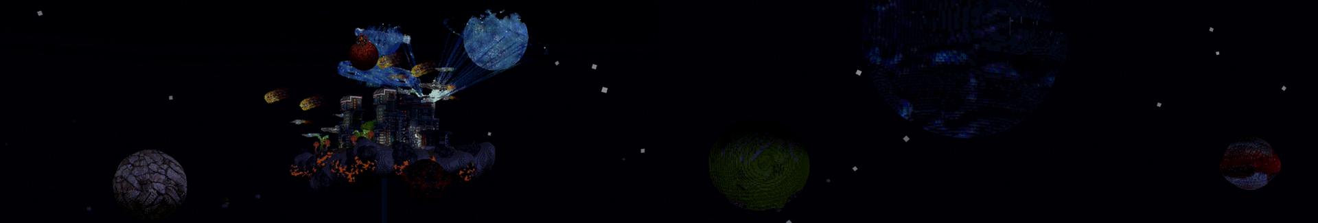 Panorama of the Minecraft Bedrock Marketplace product SPACE+ created by ChewMingo.