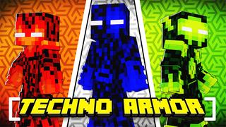 Thumbnail of the Minecraft Bedrock Marketplace product TECHNO ARMOR created by ChewMingo.