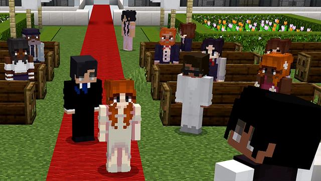 Screenshot of the Minecraft Bedrock Marketplace product WEDDING++ created by ChewMingo.