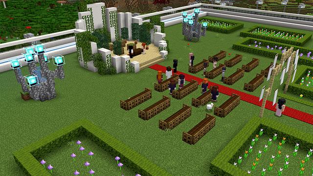 Screenshot of the Minecraft Bedrock Marketplace product WEDDING++ created by ChewMingo.