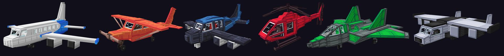 Panorama of the Minecraft Bedrock Marketplace product Airport Planes created by Chillcraft.
