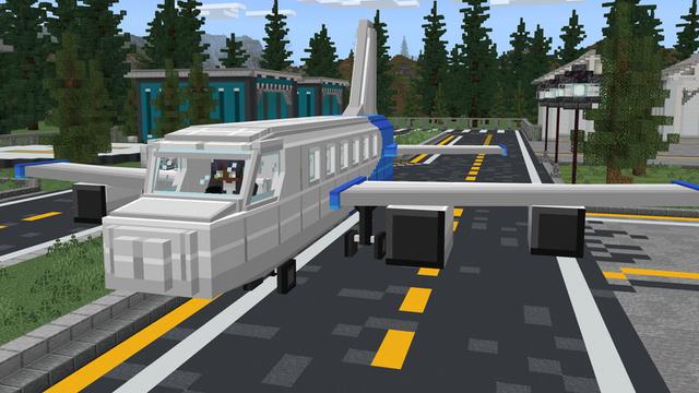 Screenshot of the Minecraft Bedrock Marketplace product Airport Planes created by Chillcraft.