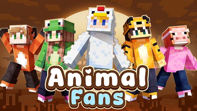 Thumbnail of the Minecraft Bedrock Marketplace product Animal Fans created by Chillcraft.