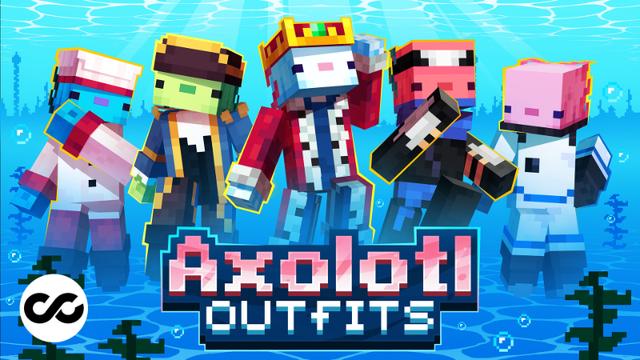 Thumbnail of the Minecraft Bedrock Marketplace product Axolotl Outfits created by Chillcraft.
