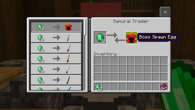 Screenshot of the Minecraft Bedrock Marketplace product Be A Samurai created by Chillcraft.