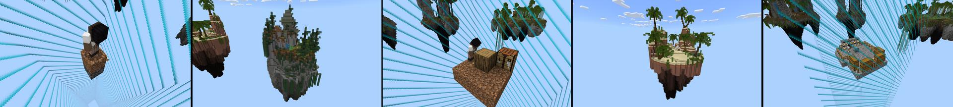 Panorama of the Minecraft Bedrock Marketplace product Captive Oneblock created by Chillcraft.