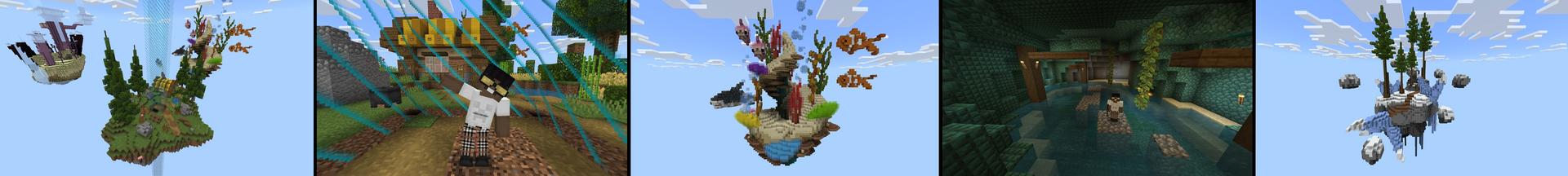 Panorama of the Minecraft Bedrock Marketplace product Captive Skyblock created by Chillcraft.
