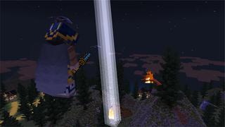 Screenshot of the Minecraft Bedrock Marketplace product Comic Weapons created by Chillcraft.