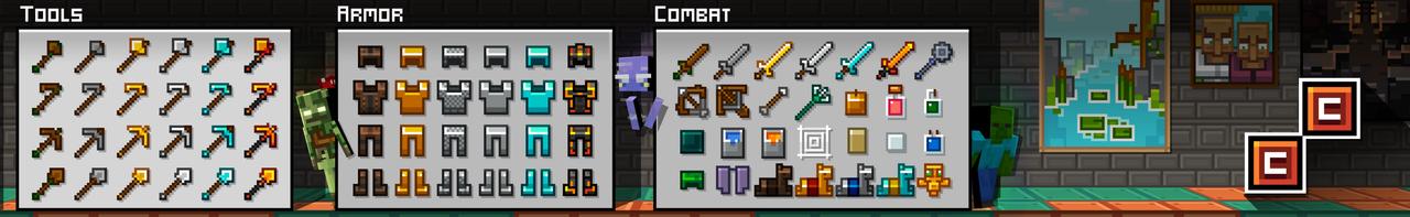 Panorama of the Minecraft Bedrock Marketplace product Consistently Cubed created by Chillcraft.
