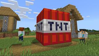 Screenshot of the Minecraft Bedrock Marketplace product Craftable Crazy Buttons created by Chillcraft.