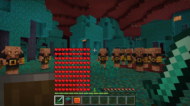Screenshot of the Minecraft Bedrock Marketplace product Craftable Crazy Buttons created by Chillcraft.