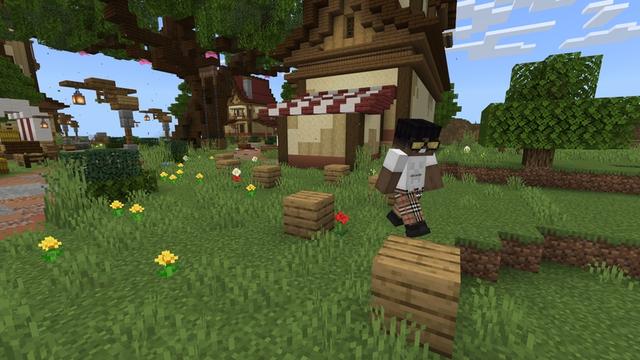 Screenshot of the Minecraft Bedrock Marketplace product Don’t Touch The Grass created by Chillcraft.