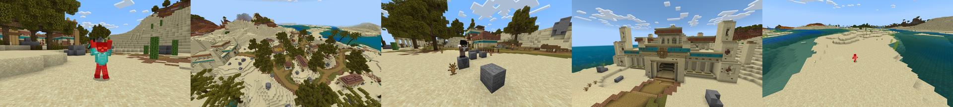 Panorama of the Minecraft Bedrock Marketplace product Don't Touch The Sand created by Chillcraft.