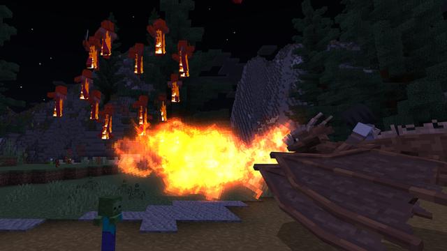 Screenshot of the Minecraft Bedrock Marketplace product Dragons created by Chillcraft.