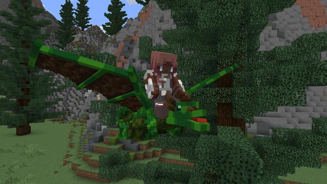 Screenshot of the Minecraft Bedrock Marketplace product Dragons created by Chillcraft.