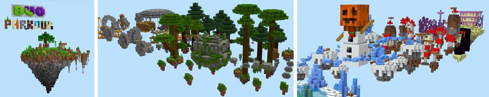 Panorama of the Minecraft Bedrock Marketplace product Duo Parkour created by Chillcraft.