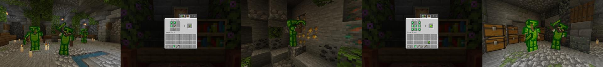 Panorama of the Minecraft Bedrock Marketplace product Emerald Tools created by Chillcraft.