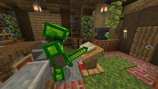 Screenshot of the Minecraft Bedrock Marketplace product Emerald Tools created by Chillcraft.