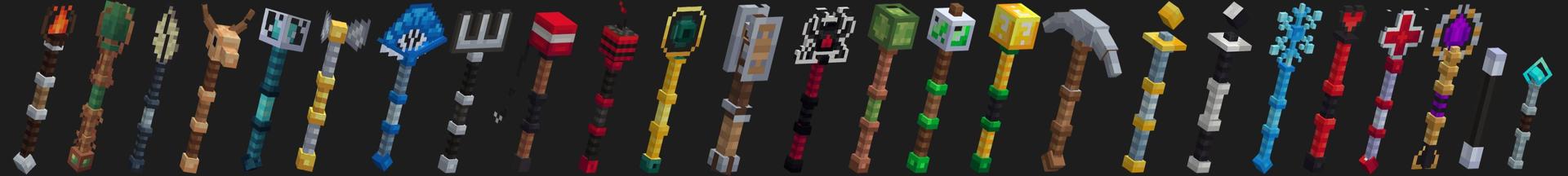 Panorama of the Minecraft Bedrock Marketplace product Epic Wands created by Chillcraft.