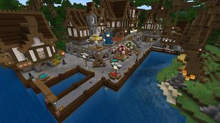 Screenshot of the Minecraft Bedrock Marketplace product Fishing Gives OP Loot created by Chillcraft.